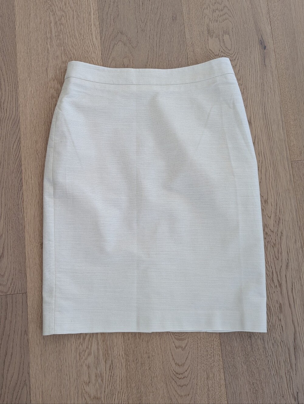 Ann Taylor Cream Pencil Skirt